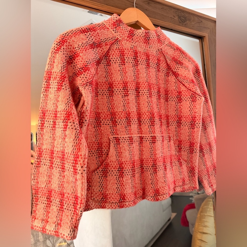 Anthropologie Field Flower plaid pullover sweater - Picture 2 of 5